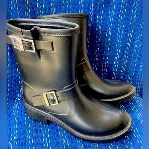 Michael Kors Rubber Rain boots fleece lined size 11